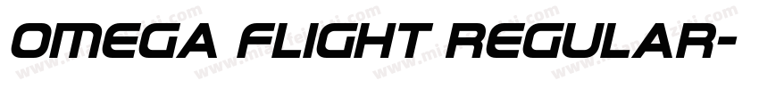 Omega Flight Regular字体转换